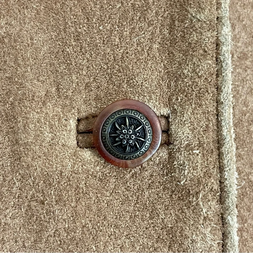 Vintage Leather Vest Men‎ Brown Classic Steampunk Professor Academia Size Large - Picture 12 of 13